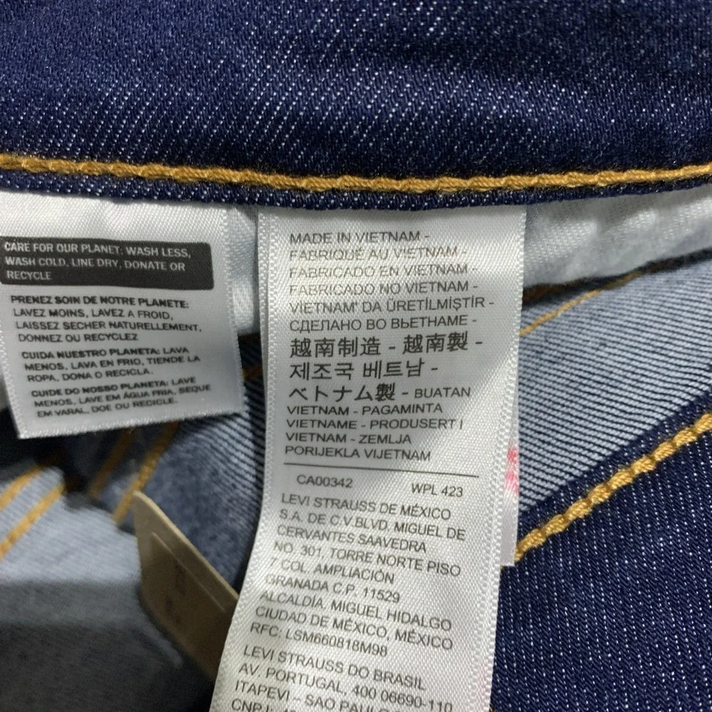 Levi's 514 Men's Straight Fit Stretch Jeans Rinsed Blue W36X30L